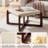 24" Wide Faux Leather Upholstered Square Ottoman-581940959