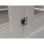Porte pliante en composite blanc avec miroir 30 po x 80 po avec quincaillerie et poignée de porte-130677497