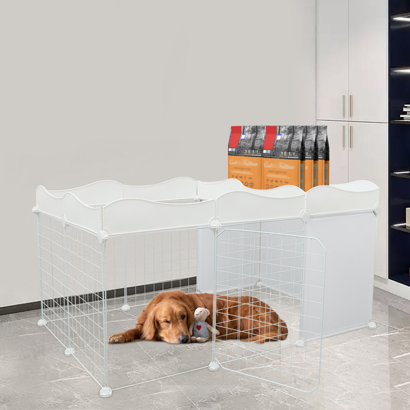 Clôture pour chien avec compartiment de rangement