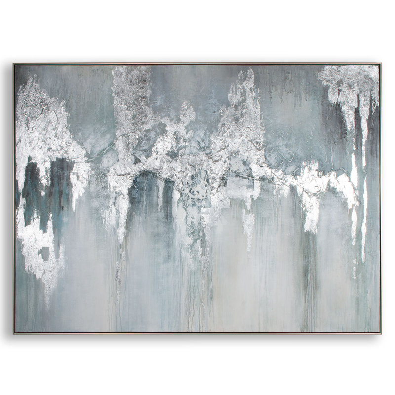 " Exquisite Aquamarine " Acrylic Painting