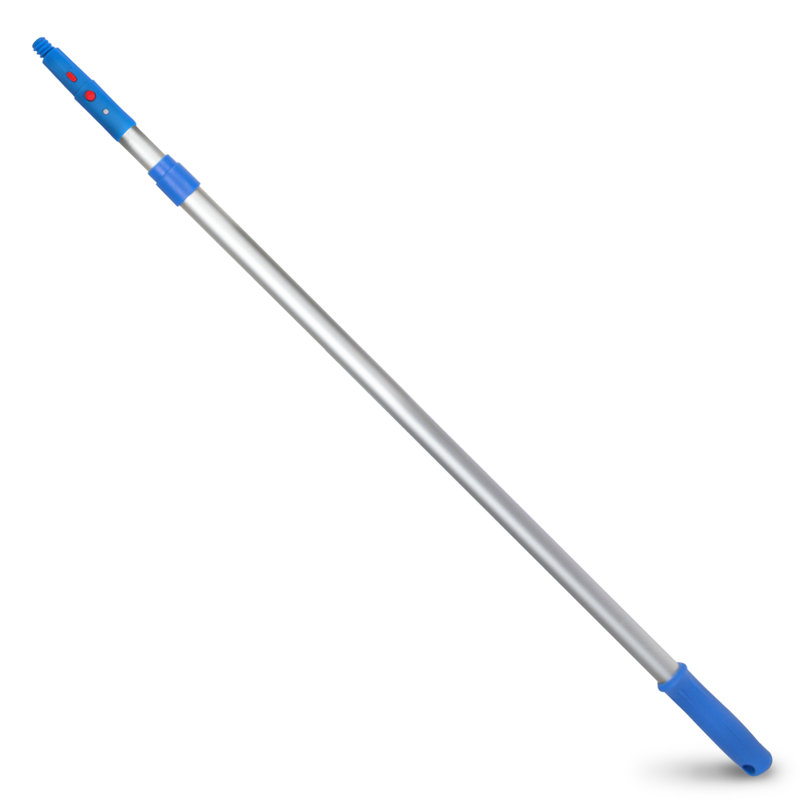 6' Telescopic Pole, Aluminum, Adjustable 3.5 - 6' length with Click / Lock Adapter Cone