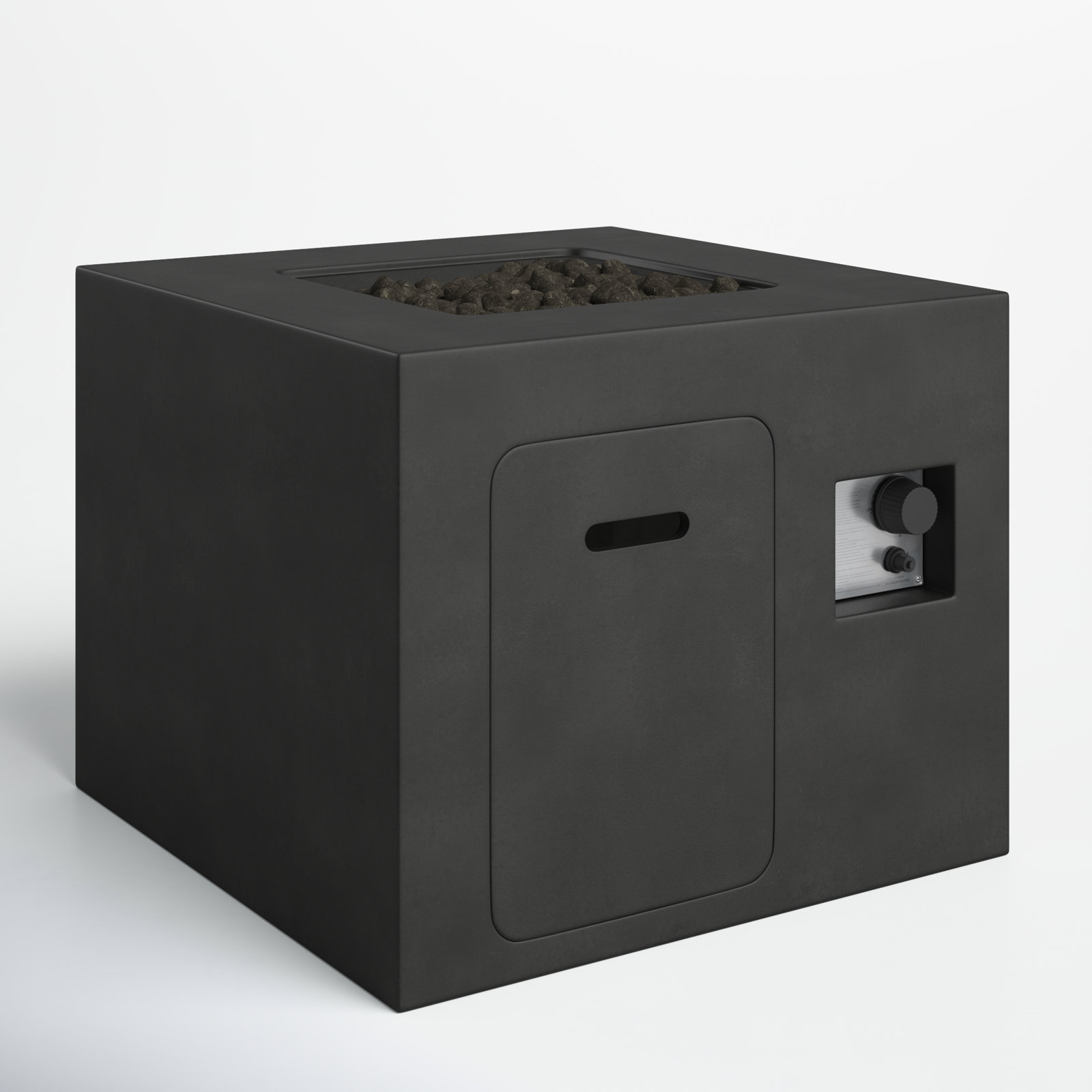 Lennart Square Fire Pit, Charcoal