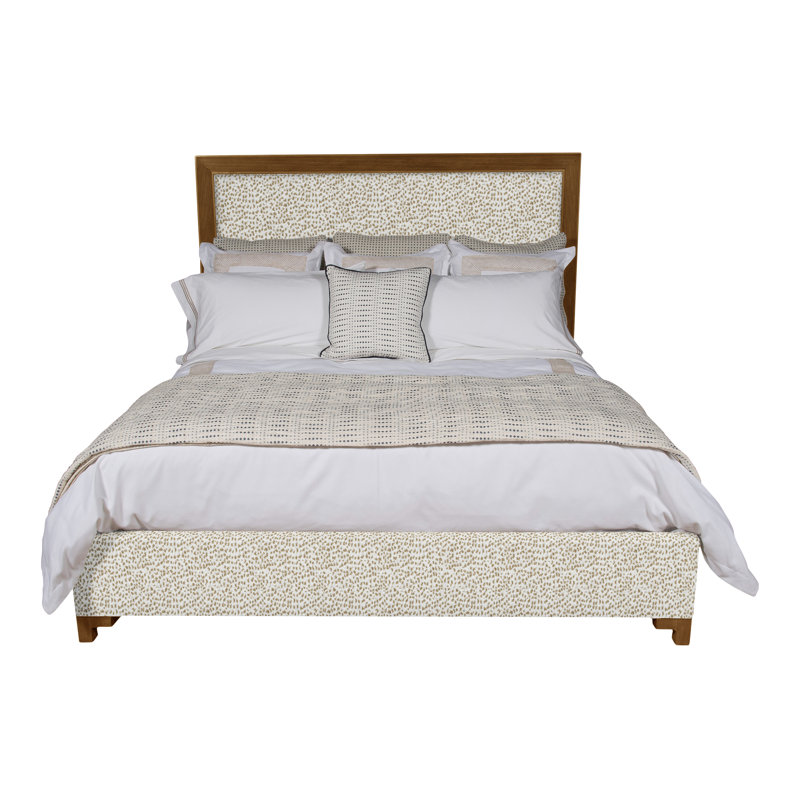 Louise/Lawrence Upholstered Bed, Worthy Snow, King, Havana