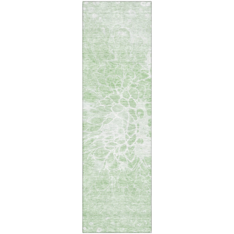 Tapis menthe de qualité supérieure lavable à la machine Arnette, Tapis de couloir 2 pi 3 po x 7 pi 6 po