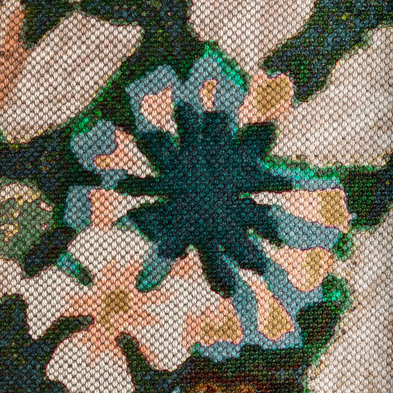 Rhapsody Arioso Print Fabic, Sea/Spice