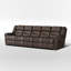 Canapé modulaire inclinable en cuir 129,6 po-1496164595