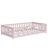 Twinkle Modern Floor Bed Set With Door, Rubber Wood And Safety Guardrails-115630473-115630468