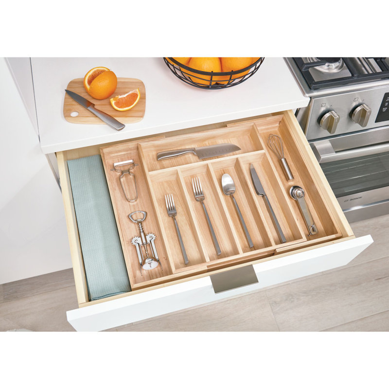 Robyn Adjustable Flatware & Kitchen Utensils Drawer Organizer