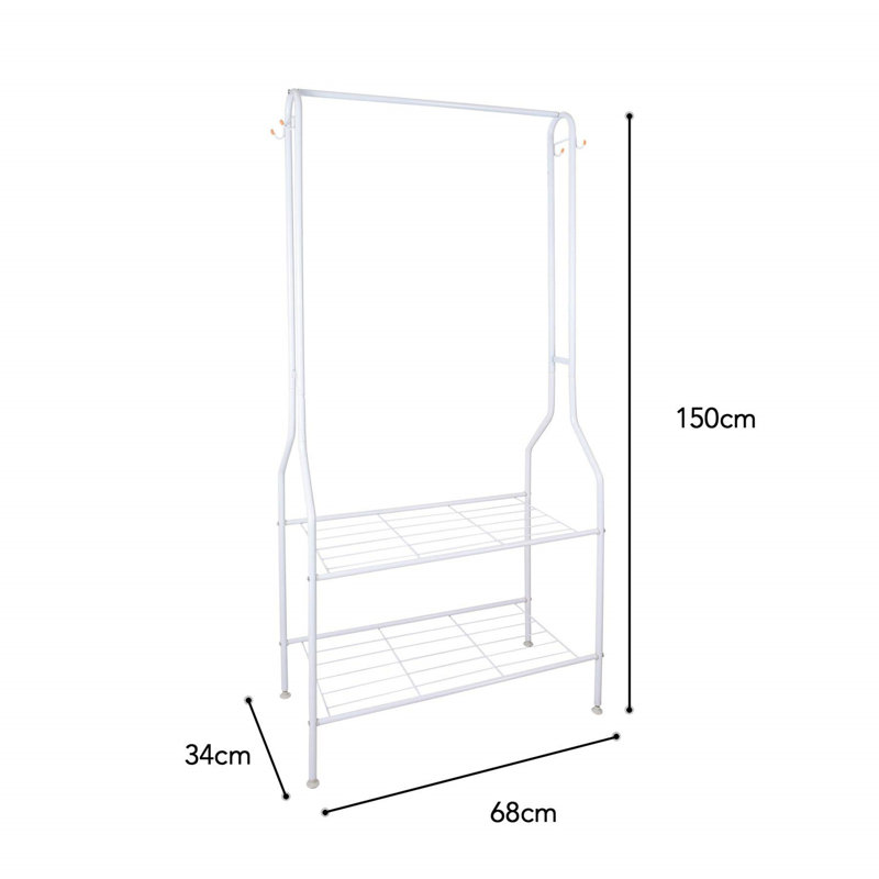 Reger Hall Tree 68cm Wide with Shoe Storage