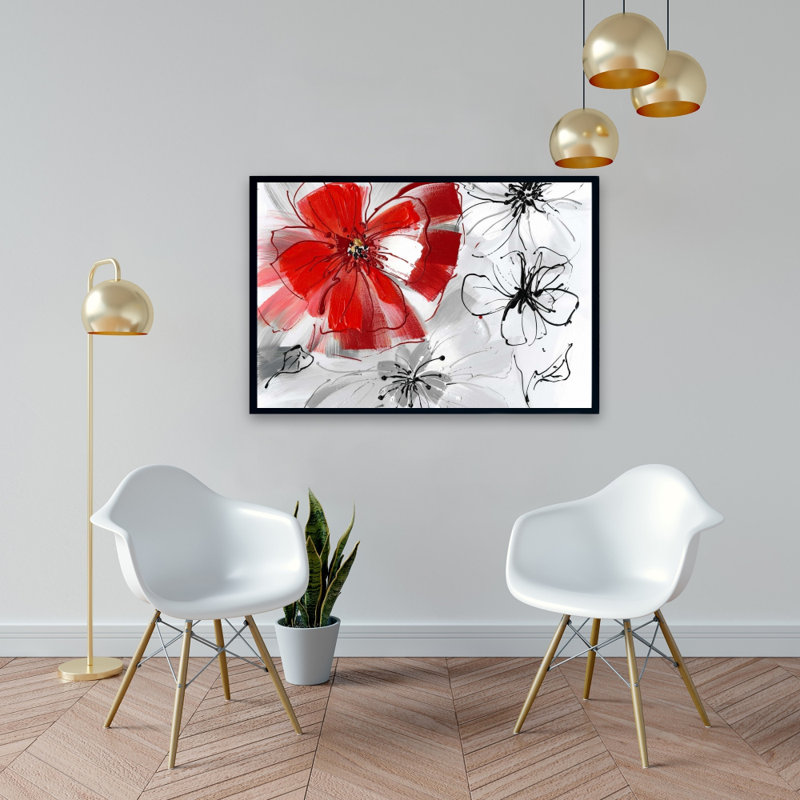 "Fleurs rouges et grises" sur