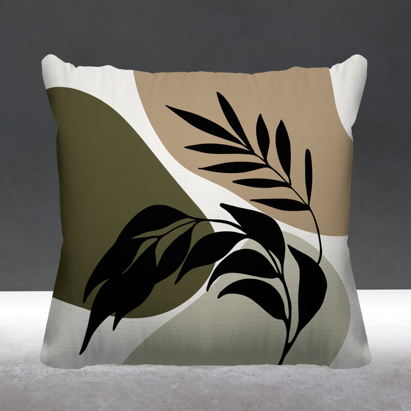  Coussin décoratif, Vert, L 17 po x H 17 po