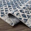 Tapis abstrait bleu / gris Bolme-1792750160