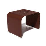 Pixel Burst By Yves Behar Rectangular Metal Outdoor Side Table