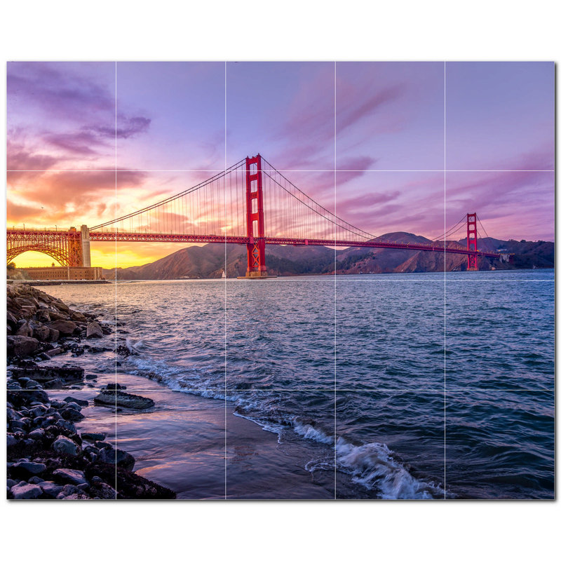 6'' x 6'' Satin Ceramic Decorative Mural