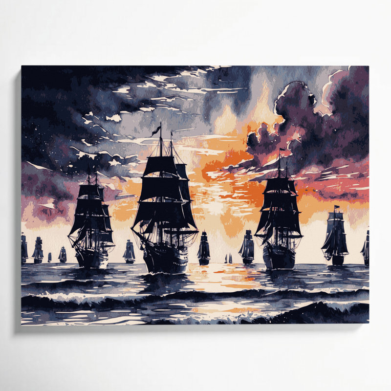 Art mural sur toile gris, H 11 po x l 14 po