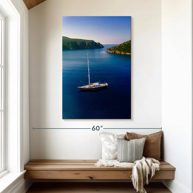 Mehar Yacht sur les eaux grecques, H 48 po x l 32 po