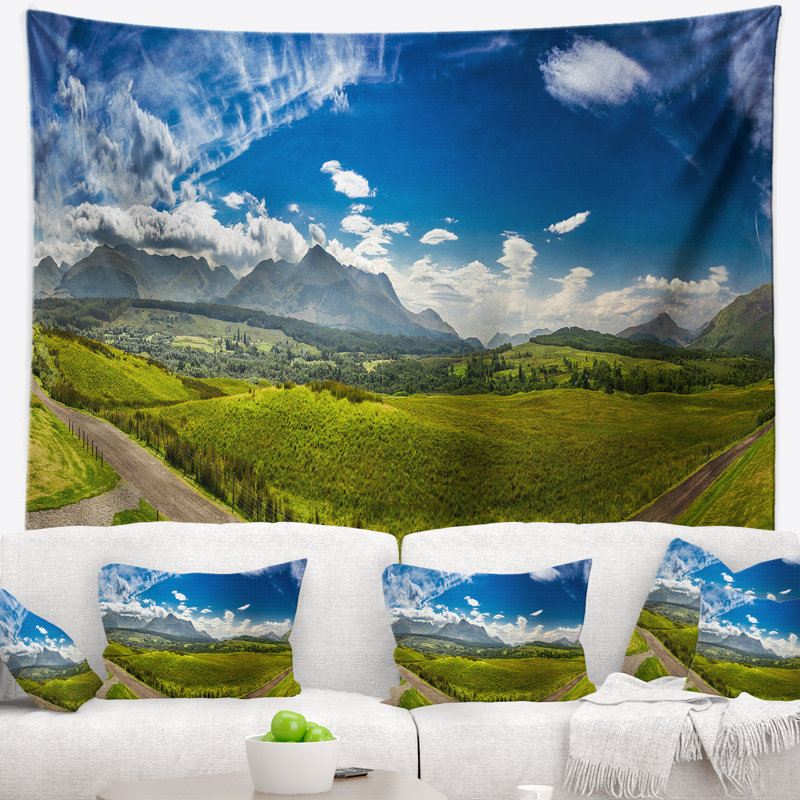 Paysage avec paysage des Highlands écossais, H 32 po x l 39 po