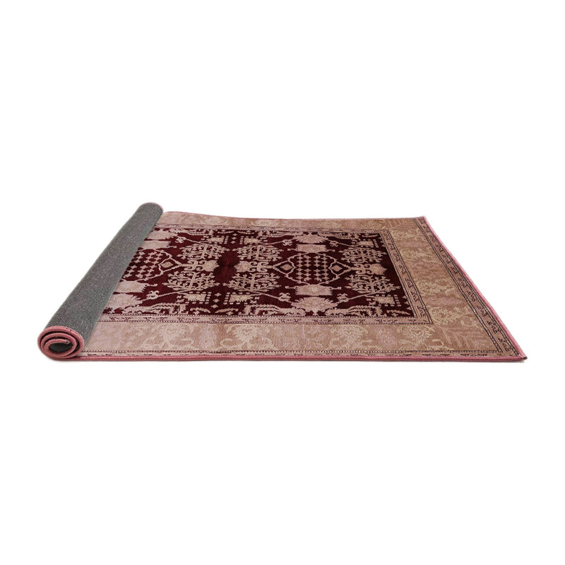 Tapis oriental cramoisi / pêche Oriental, Rond 7 pi
