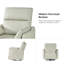 Fauteuil inclinable électrique en cuir véritable avec charge USB Canton-1158038290