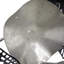 Silver/Black Metal Textured Plate Wall Decor with Black Accents 59" x 3" x 25"