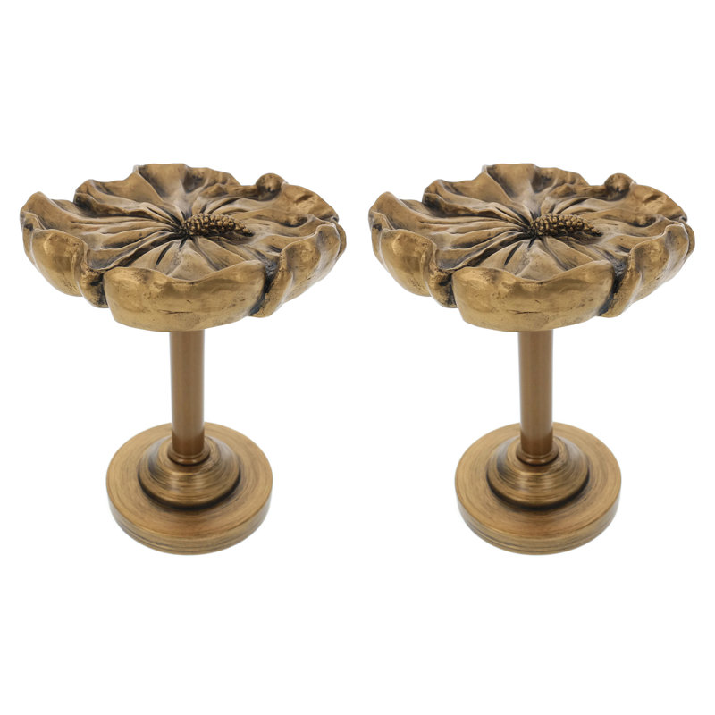 Retenue de rideau Nickson Hibiscus Drapery Medallion, Doré de la Renaissance