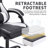 Gaming Chair With Massage,Ergonomic PC Gaming Chair With Footrest Comfortable Headrest And Lumbar Support,High Back PVC Leather,300LBS (Grey)-124876027