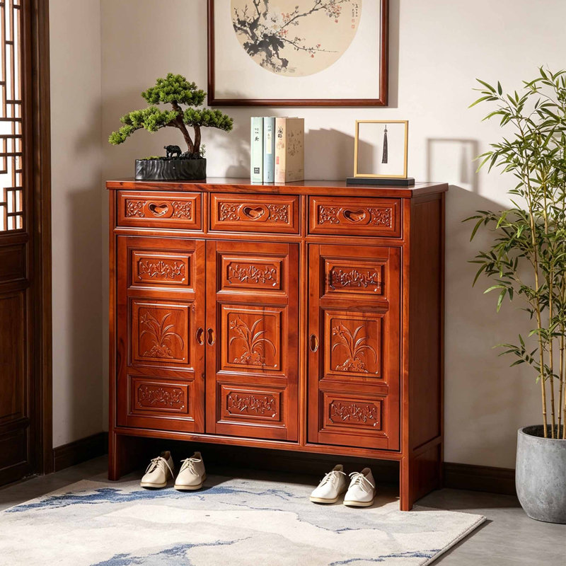 Armoire à chaussures de grande capacité de style chinois