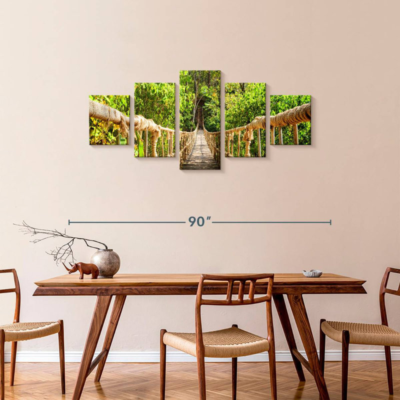 Jungle Adventure Rope Bridge, 34" H x 74" W