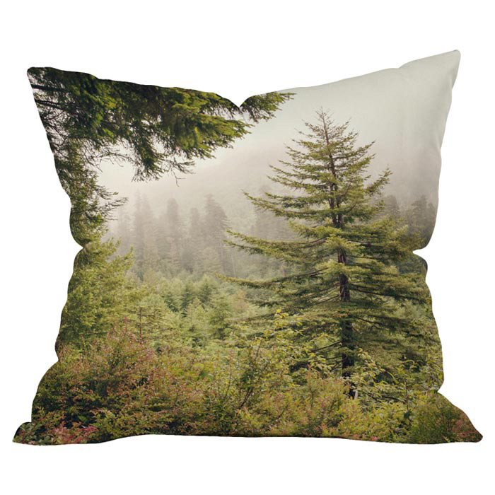 Coussin décoratif d’extérieur dans le brouillard, 20 po x 20 po