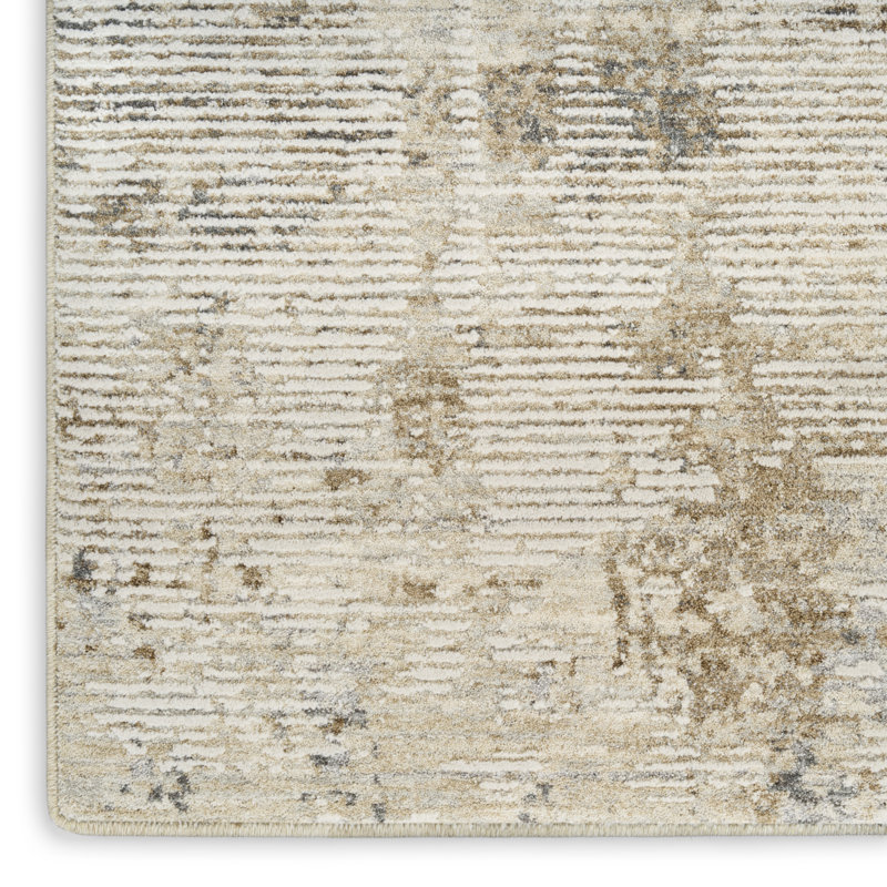 Tapis d'intérieur moderne gris naturel Calvin Klein Summit 2 pi 2 po x 10 pi, Tapis de couloir 2 pi 2 po x 10 pi