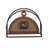 Iron Quartz movement / Crystal Tabletop Clock in Black