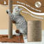 Grattoir pour chat d'intérieur avec boules suspendues de 34 po de hauteur avec base stable Pomesea-1428352182