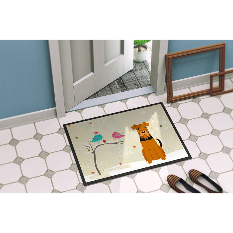 Tapis de porte extérieur Faustena, Rectangle 2 pi x 3 pi