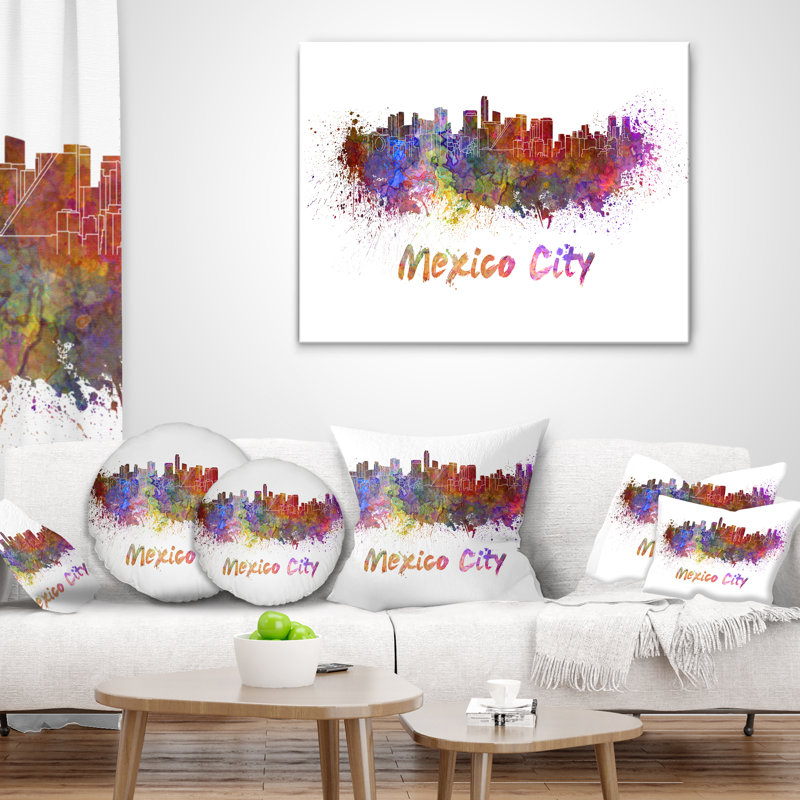 Coussin Mexico City Skyline - Cityscape