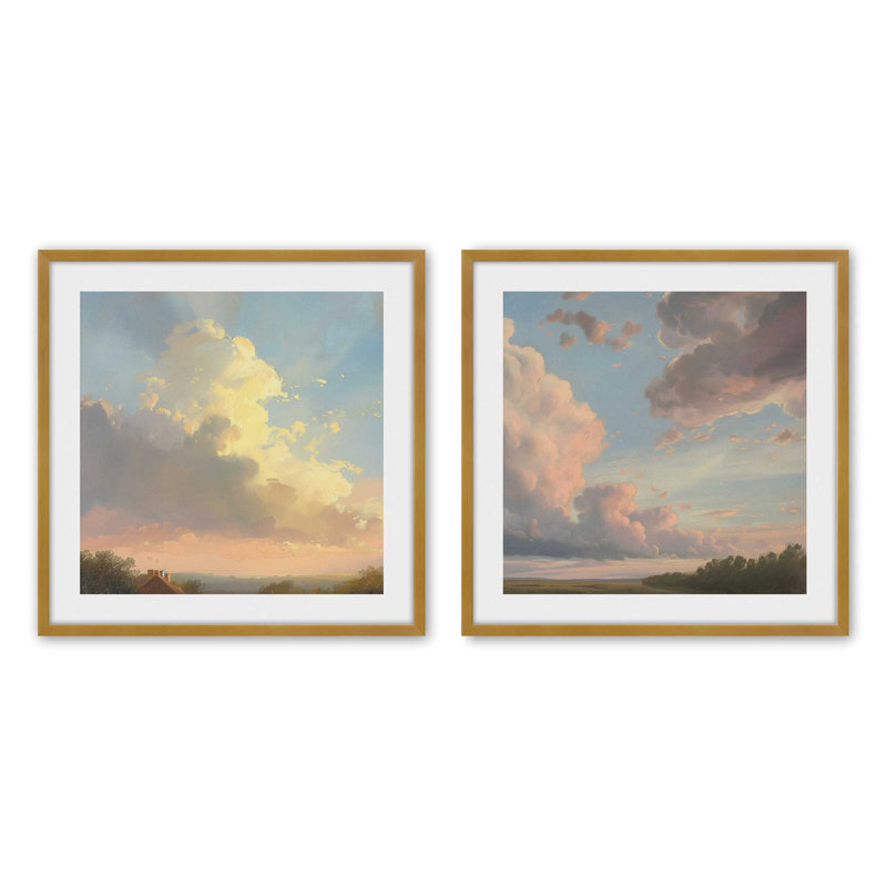 «Brilliant Skies», Or poli, H 21,75 po x l 21,75 po