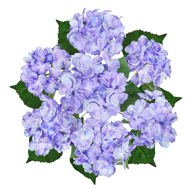 Artificial Hydrangea Flower Stem, Periwinkle