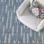 Hazen Hand Tufted Wool Geometric Area Rug in Blue-174957234