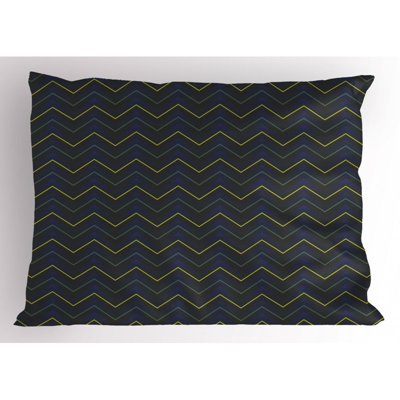 Polyester Chevron Sham Set, Twin