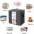 Storage Bags 6 Pack/100L Large Blanket Clothes Organization And Storage Containers For Comforters,Bedding, Foldable Organizer With Reinforced Handle, Clear Window, Sturdy Zippers,Pink-721209