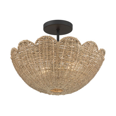 Plafonnier semi-encastré 2 lumières Malura