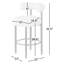 Tabouret de comptoir 26,5 po Bordeaux-82685654