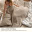 Housse de couette 100% coton kaki tissé gaufré pour lit simple, ensemble de literie respirante PureWoven pour toutes saisons (ensemble de 2)-126671309-131198628