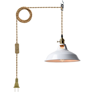 Luminaire suspendu industriel à hauteur réglable