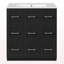 Meuble-lavabo de 30 po avec lavabo encastré et tiroirs, surface peinte, portes à fermeture en douceur, armoire de salle de bain avec tiroir basculant-1562603465