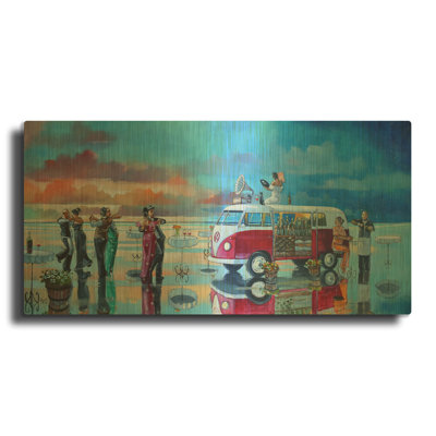 « The Last Dance 2 » de Ronald West, tableau mural en métal doré, 122 x 61 cm