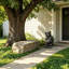 Statue mère et ourson, figurine animal réaliste pour le jardin et la maison