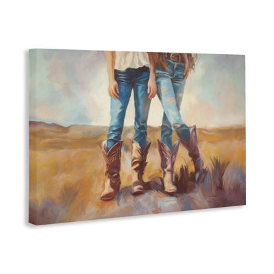 All About The Cowboy Boots Canvas, design by Ramona Murdock