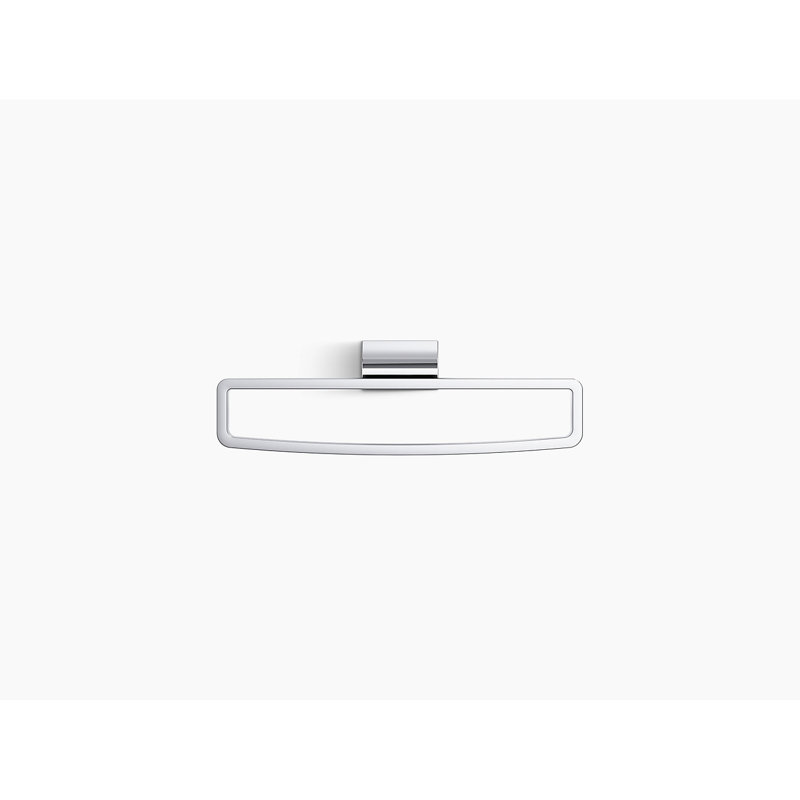 Loure Wall Mounted Towel Ring, Polished Chrome
