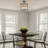 3-Light Industrial Cage Dimmable Semi Flush Mount Ceiling Light