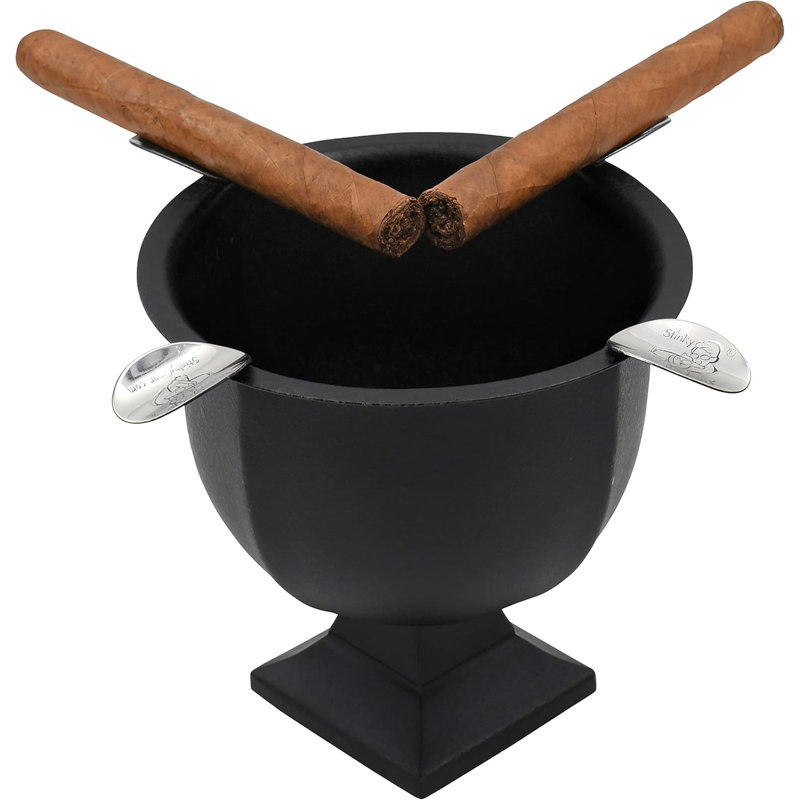 Cendrier Stinky, 4 étriers, Noir
